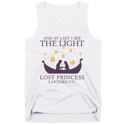 And At Last I See The Light Retro Rapunzel Lost Princess Tank Top