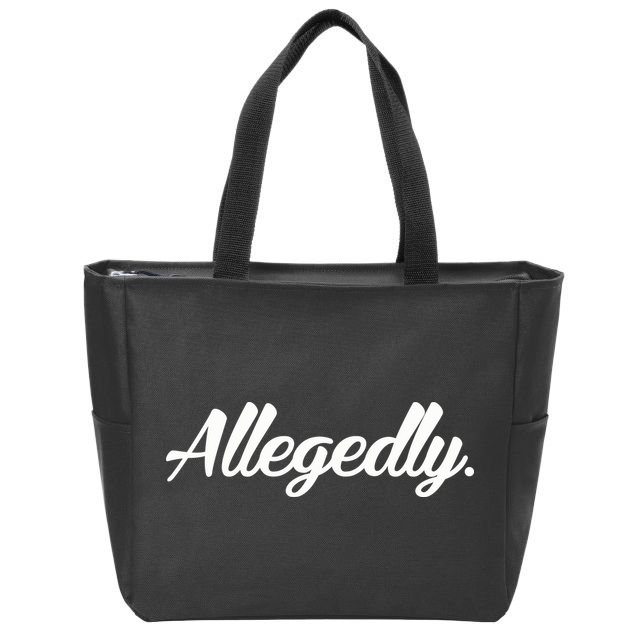 Allegedly Zip Tote Bag