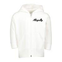 Allegedly Toddler Zip Fleece Hoodie