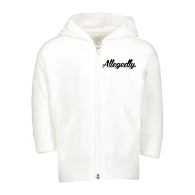 Allegedly Toddler Zip Fleece Hoodie