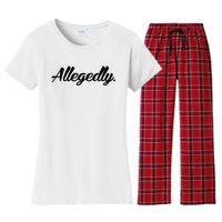 Allegedly Women's Flannel Pajama Set