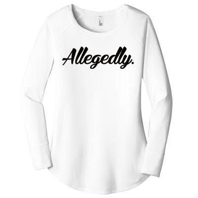 Allegedly Women's Perfect Tri Tunic Long Sleeve Shirt