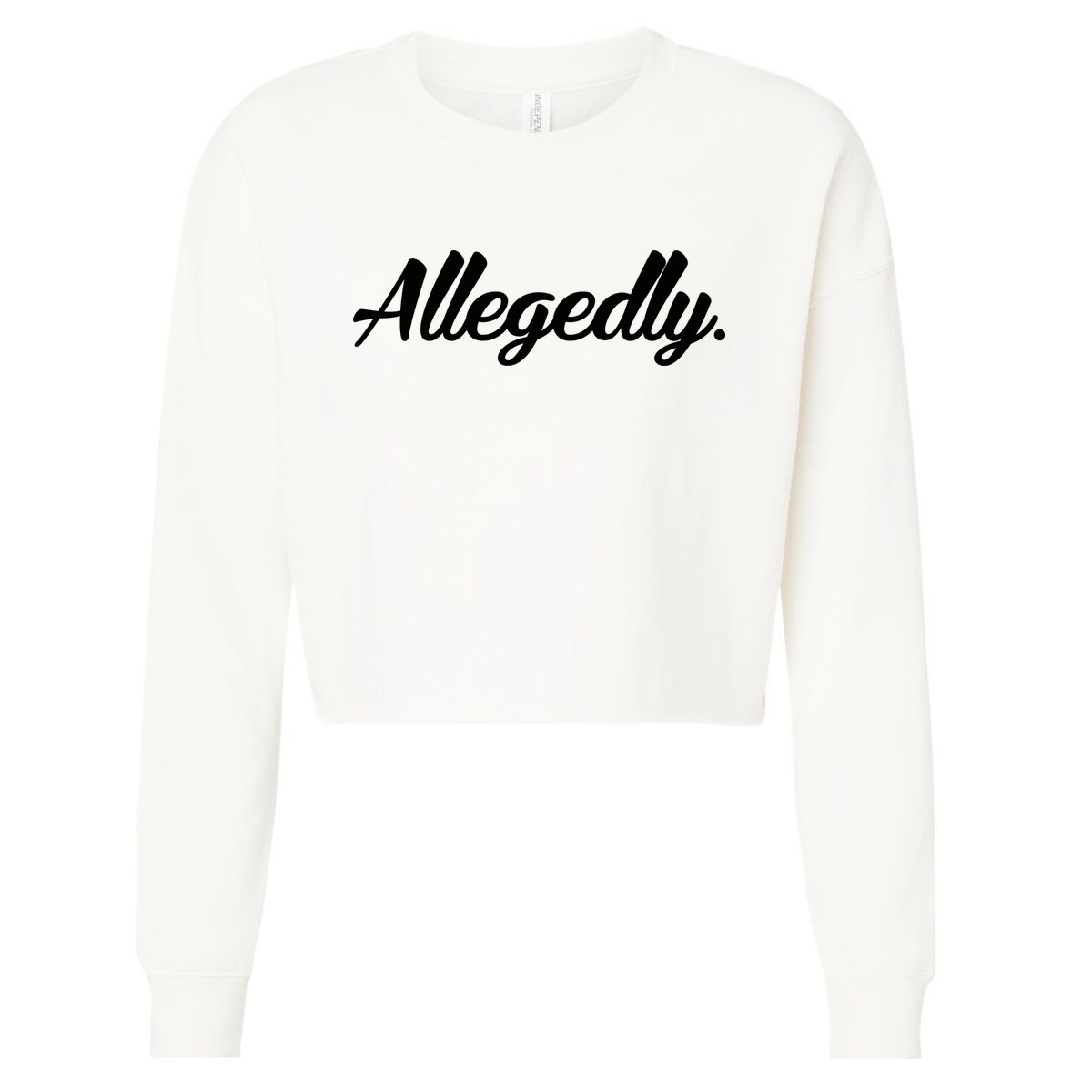 Allegedly Cropped Pullover Crew