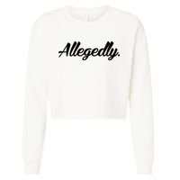 Allegedly Cropped Pullover Crew