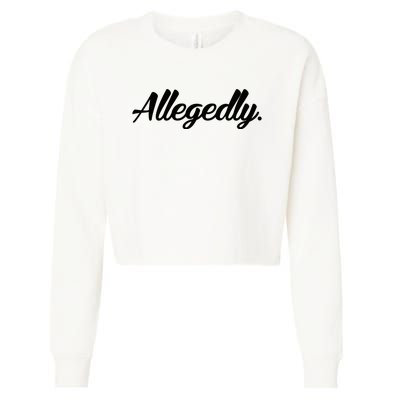 Allegedly Cropped Pullover Crew