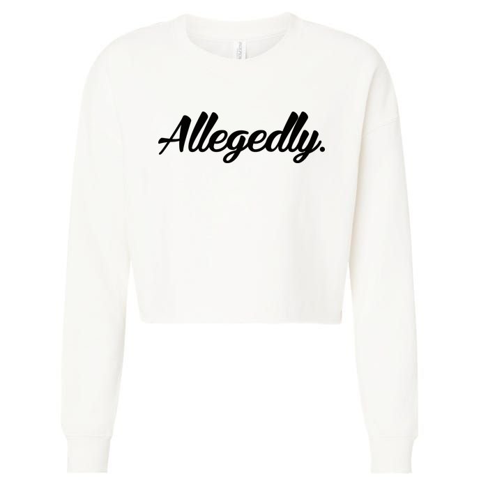 Allegedly Cropped Pullover Crew
