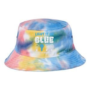 Autism Awareness Light It Up Blue awareness month Tie Dye Newport Bucket Hat