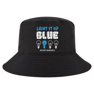 Autism Awareness Light It Up Blue awareness month Cool Comfort Performance Bucket Hat