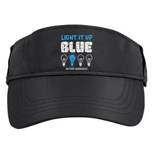 Autism Awareness Light It Up Blue awareness month Adult Drive Performance Visor