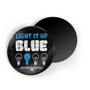 Autism Awareness Light It Up Blue awareness month Magnet