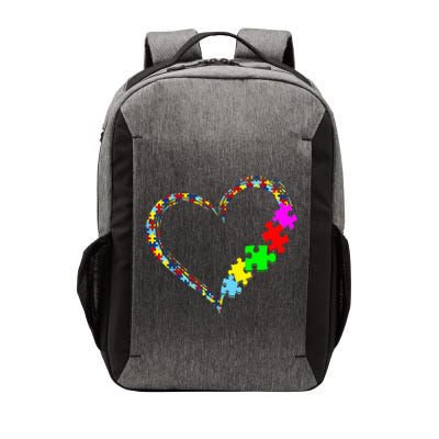 Autism Awareness Love Heart Puzzle Piece Gift Vector Backpack