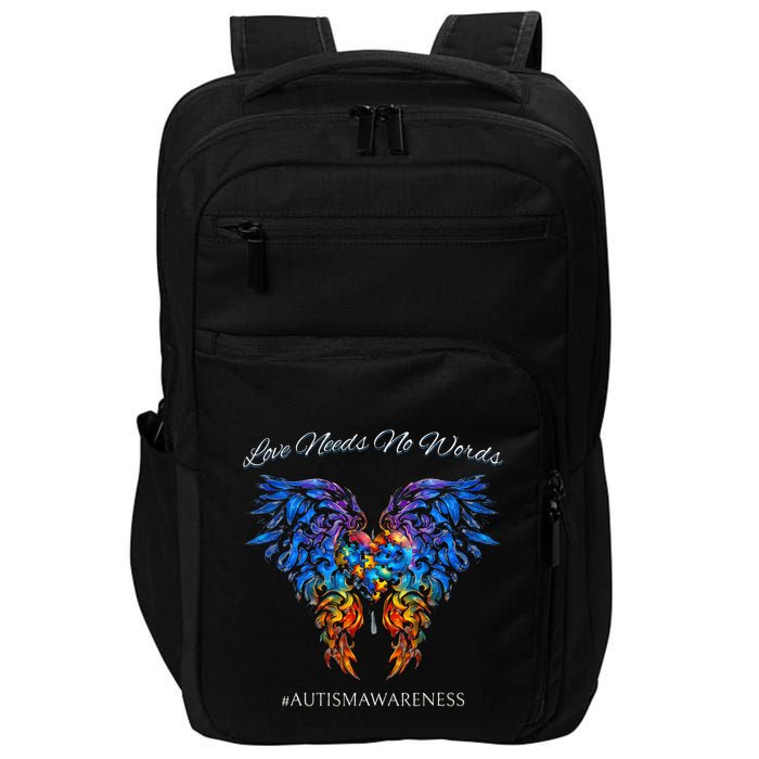 Autism Awareness Love Needs No Words Neurodiversity Impact Tech Backpack