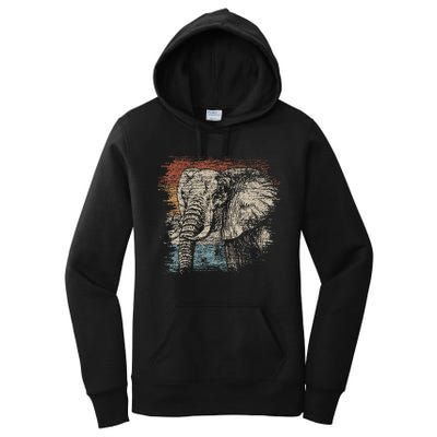 African Animal Lover Gift Elephant Women's Pullover Hoodie