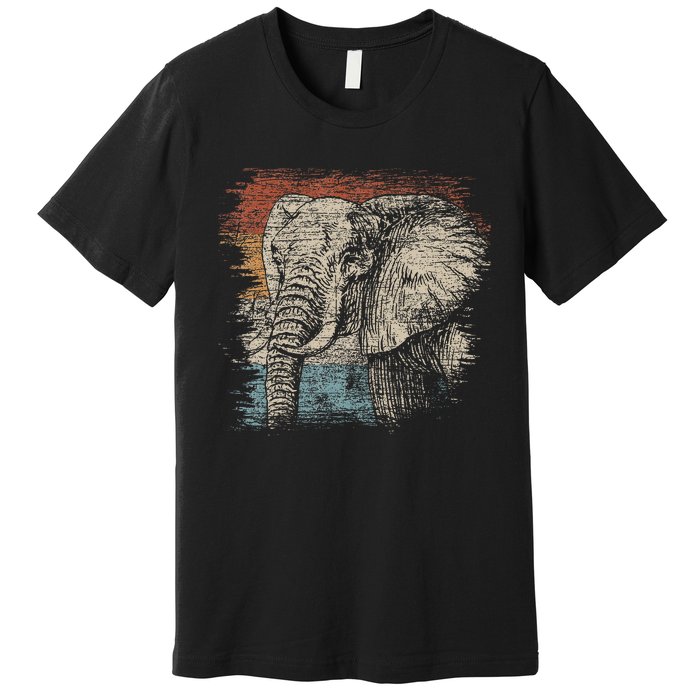 African Animal Lover Gift Elephant Premium T-Shirt