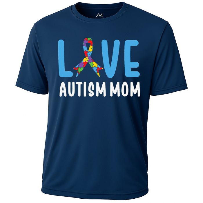 Autism Awareness Love Autism Mom Mother Acceptance Cooling Performance Crew T-Shirt