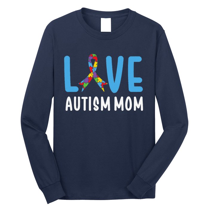 Autism Awareness Love Autism Mom Mother Acceptance Long Sleeve Shirt