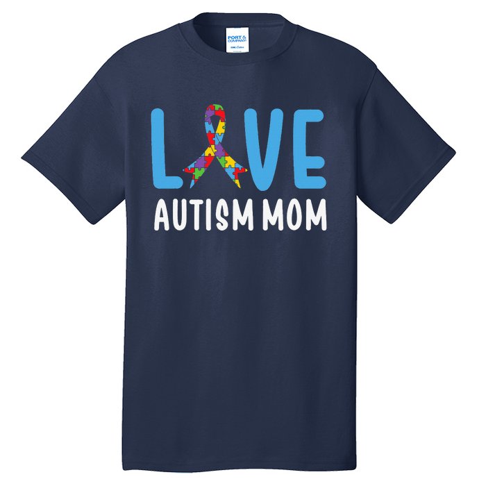 Autism Awareness Love Autism Mom Mother Acceptance Tall T-Shirt