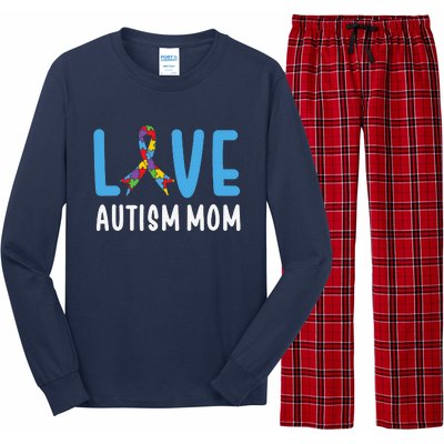 Autism Awareness Love Autism Mom Mother Acceptance Long Sleeve Pajama Set