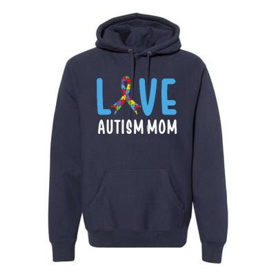 Autism Awareness Love Autism Mom Mother Acceptance Premium Hoodie