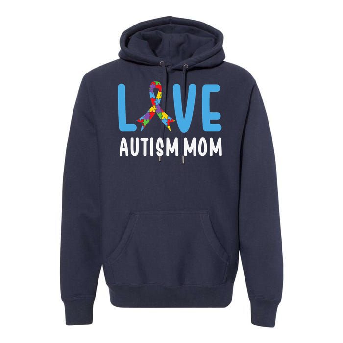 Autism Awareness Love Autism Mom Mother Acceptance Premium Hoodie