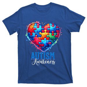 Autism Awareness Love Heart Puzzle Piece Gift Gift T-Shirt