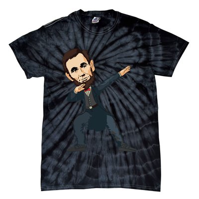 Abraham Abe Lincoln Dabbing Dab Dance 4th Of July Gift Tie-Dye T-Shirt