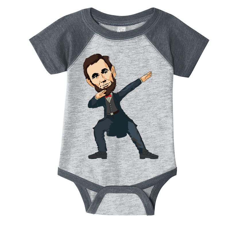 Abraham Abe Lincoln Dabbing Dab Dance 4th Of July Gift Infant Baby Jersey Bodysuit
