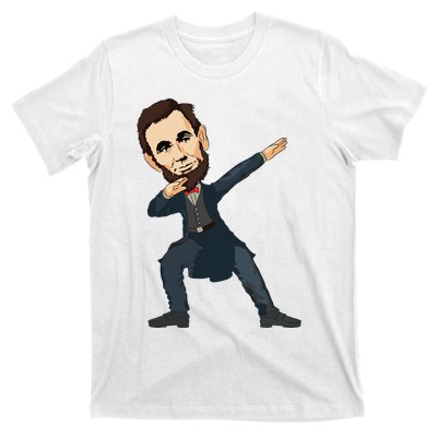 Abraham Abe Lincoln Dabbing Dab Dance 4th Of July Gift T-Shirt