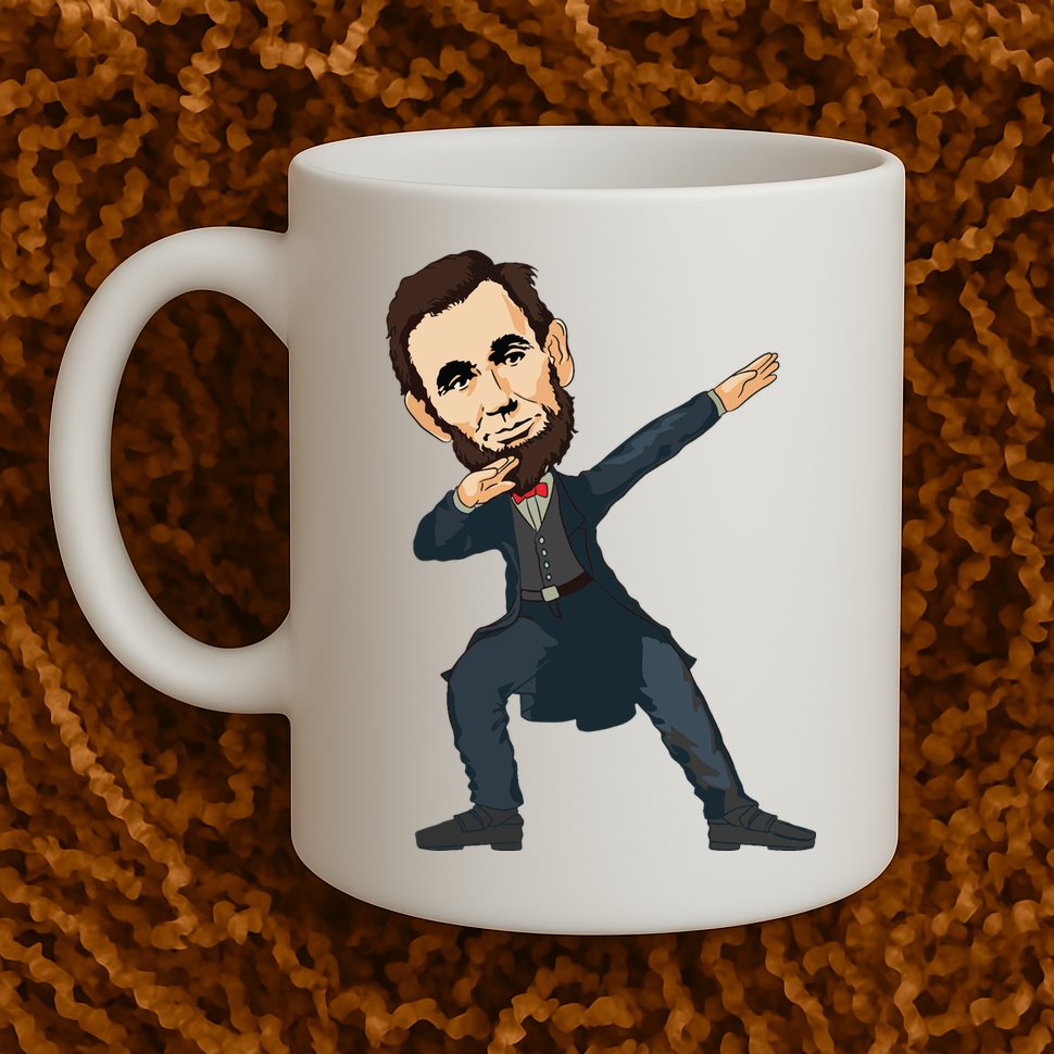Abraham Abe Lincoln Dabbing Dab Dance 4th Of July Gift Mug