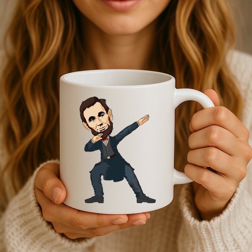 Abraham Abe Lincoln Dabbing Dab Dance 4th Of July Gift Mug