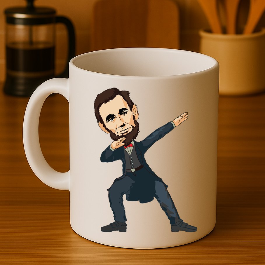 Abraham Abe Lincoln Dabbing Dab Dance 4th Of July Gift Mug