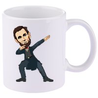 Abraham Abe Lincoln Dabbing Dab Dance 4th Of July Gift 11oz C Handle Ceramic Mug