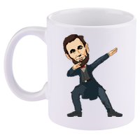 Abraham Abe Lincoln Dabbing Dab Dance 4th Of July Gift 11oz C Handle Ceramic Mug