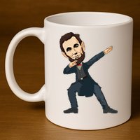 Abraham Abe Lincoln Dabbing Dab Dance 4th Of July Gift 11oz C Handle Ceramic Mug