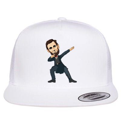 Abraham Abe Lincoln Dabbing Dab Dance 4th Of July Gift Flatbill Hat