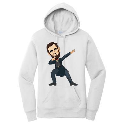 Abraham Abe Lincoln Dabbing Dab Dance 4th Of July Gift Women's Pullover Hoodie