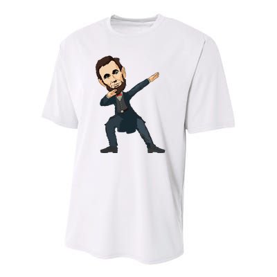 Abraham Abe Lincoln Dabbing Dab Dance 4th Of July Gift Youth Performance Sprint T-Shirt