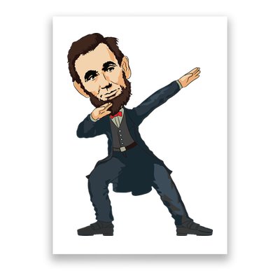 Abraham Abe Lincoln Dabbing Dab Dance 4th Of July Gift Poster