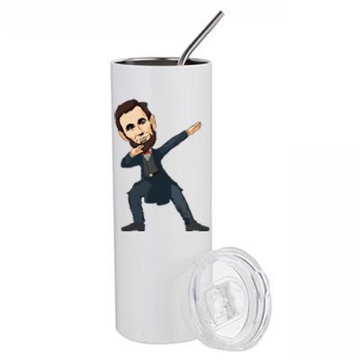 Abraham Abe Lincoln Dabbing Dab Dance 4th Of July Gift Stainless Steel Tumbler