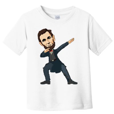 Abraham Abe Lincoln Dabbing Dab Dance 4th Of July Gift Toddler T-Shirt
