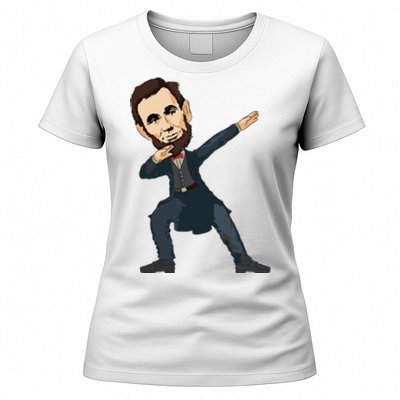 Abraham Abe Lincoln Dabbing Dab Dance 4th Of July Gift Women's T-Shirt