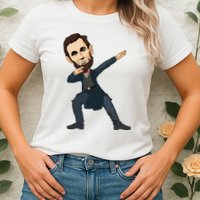 Abraham Abe Lincoln Dabbing Dab Dance 4th Of July Gift Womens T-Shirt