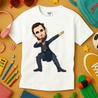 Abraham Abe Lincoln Dabbing Dab Dance 4th Of July Gift Kids T-Shirt