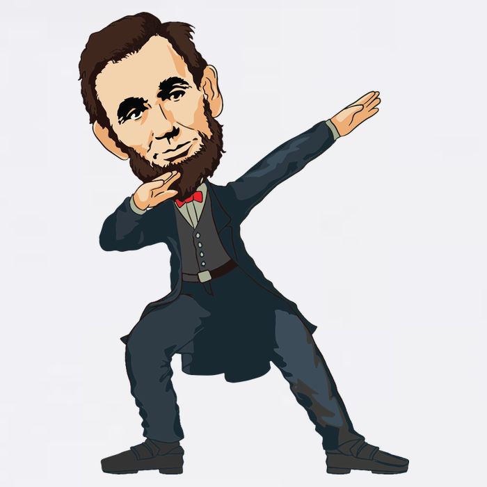 Abraham Abe Lincoln Dabbing Dab Dance 4th Of July Gift Kids T-Shirt