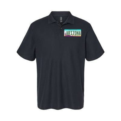 Arizona AZ License Plate Classic Softstyle Adult Sport Polo