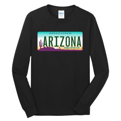 Arizona AZ License Plate Classic Tall Long Sleeve T-Shirt