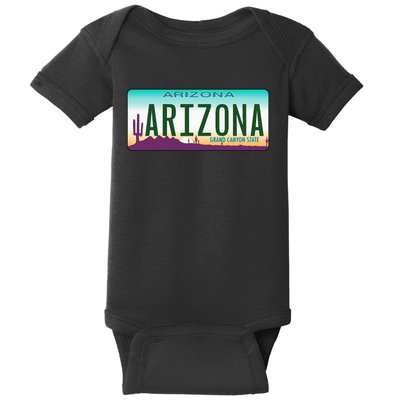 Arizona AZ License Plate Classic Baby Bodysuit