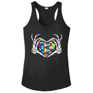 Autism Awareness Love Heart Puzzle Piece Autism Familly Cool Gift Ladies PosiCharge Competitor Racerback Tank