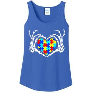 Autism Awareness Love Heart Puzzle Piece Autism Familly Cool Gift Ladies Essential Tank