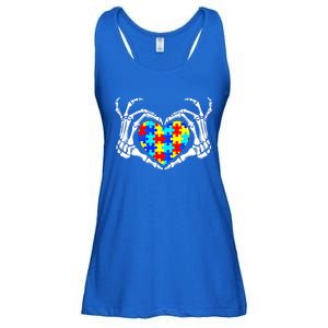 Autism Awareness Love Heart Puzzle Piece Autism Familly Cool Gift Ladies Essential Flowy Tank